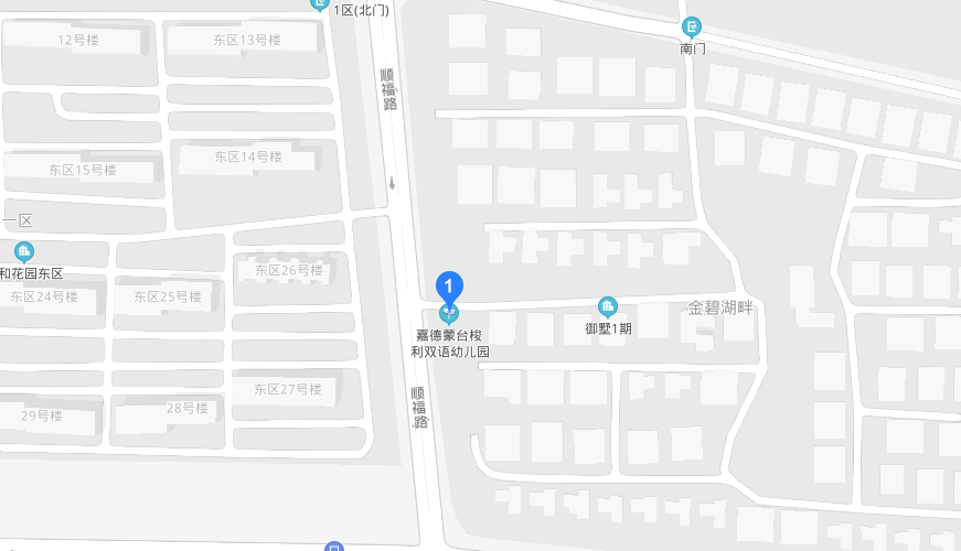 嘉德蒙臺梭利雙語幼兒園地圖圖片