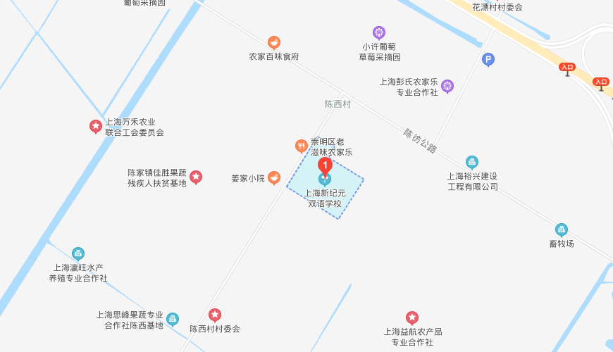 上海新紀(jì)元雙語(yǔ)學(xué)校地圖圖片