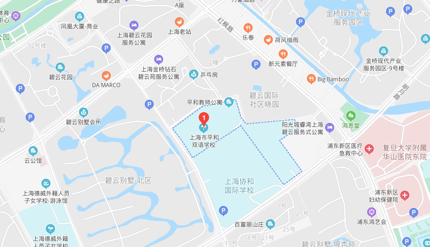 上海市民辦平和學(xué)校地圖圖片