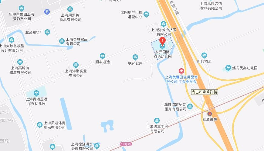 上海青浦區(qū)私立安喬幼兒園地圖圖片