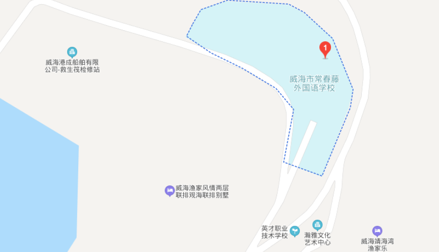威海市常春藤外國(guó)語(yǔ)學(xué)校地圖圖片