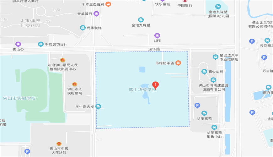 佛山市華英學校國際部地圖圖片