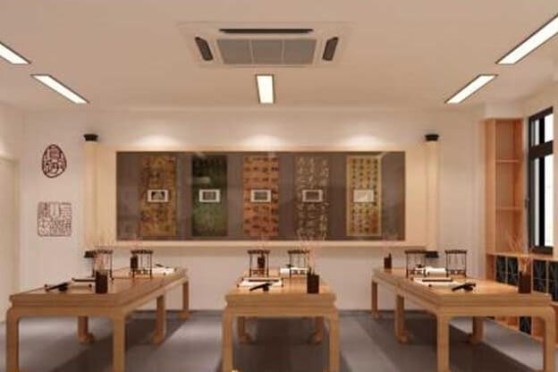 北京市芳草外國(guó)語(yǔ)學(xué)校書(shū)法教室圖片