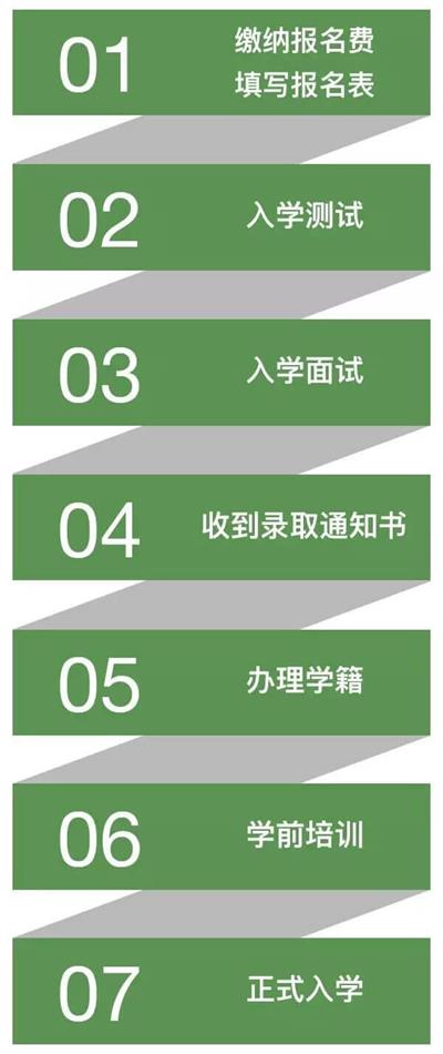 樹人·瑞貝學校國際小學入學流程圖