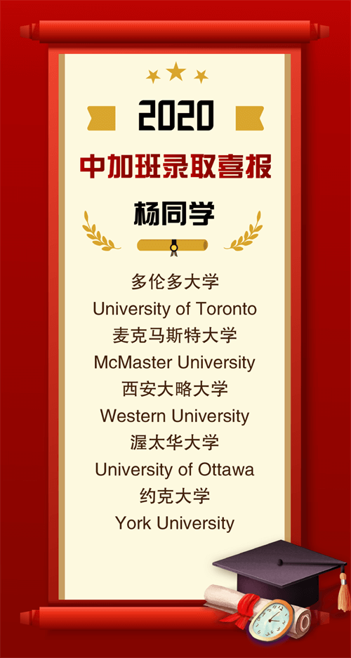 中加班·多倫多大學(xué)錄取捷報(bào)02